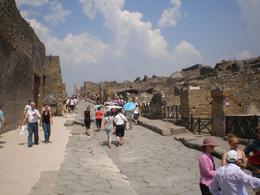 Photo of A main street in Pompeii According to our guide, Pompeii was a city of 50,000 people! What an amazing and fascinating capture of history, culture, and lifestyles of humans in the year 79 AD! - November 2011