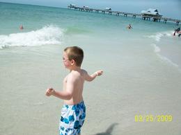 Photo of Waves...come get me! Clearwater Beach: This is my son, wanting the waves to "get" him, Brenda H - April 2009