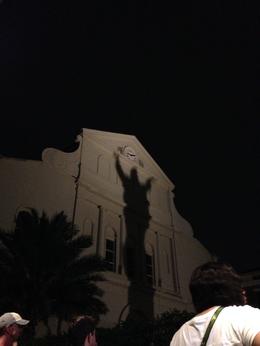 Photo of spooky shadows on the New Orleans Ghost and Spirits Walking Tour The New Orleans French Quarter is home to some of the most haunted buildings in the United States. Go on the New Orleans Ghosts and Spirits Walking Tour and let your imagination run wild! , Ruth B - July 2014