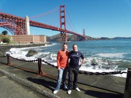 Photo of Steve & Lorraine and the Golden Gate Bridge Having a great time at Golden Gate Bridge, San Francisco - December 2011