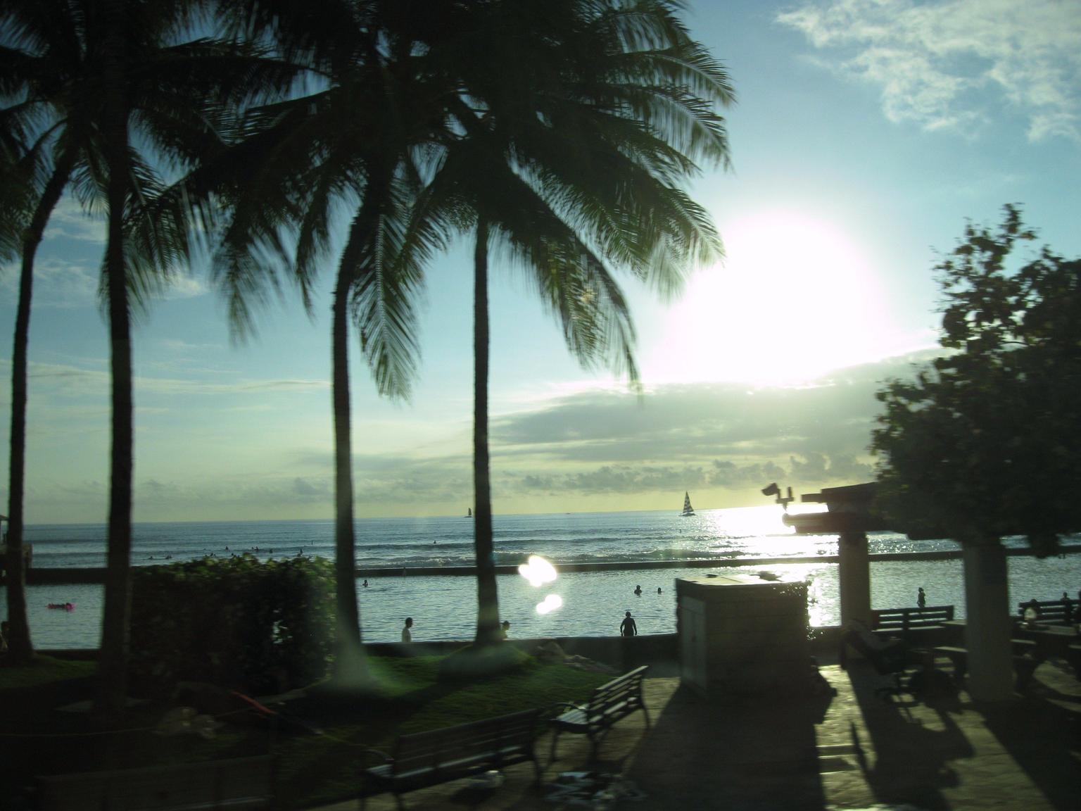 Waikiki Beach in the evening