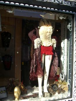 Photo of Window dressing, Haight-Ashbury store, SF Window dressing w/ funky local designs, Haight-Ashbury store, SF, skigirlsf - December 2011