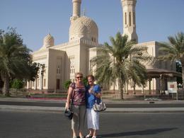 Photo of Jumeirah Mosque A picture of my mum and me at the Jumeirah Mosque during the city tour - August 2011