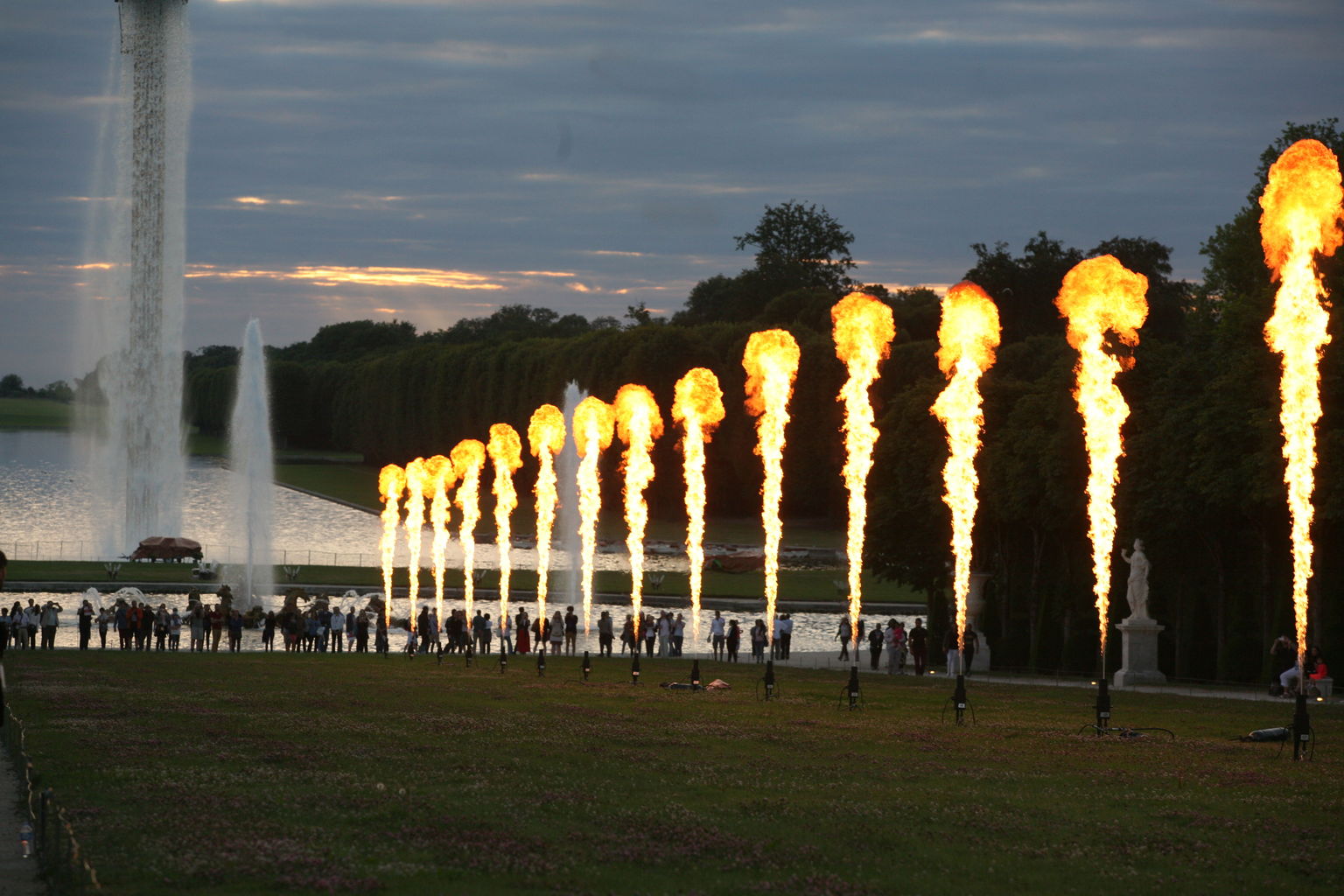 Wonderful music and timed flames