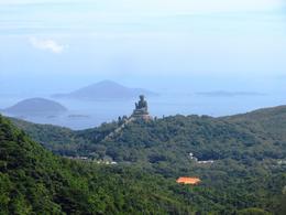 Photo of Big Buddha from the cablecar View of the Big Buddha and the south China sea from the Ngong Ping 360 cablecar - what a view! , BethanieKay - July 2014