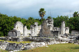 Photo of El Rey Ruins in Cancun Ancient Ruina El Rey or Zona Arqueologica El Rey in Cancun Mexico - June 2011