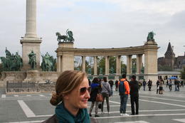 Photo of Brigit our guide This was taken at Hero's Square. Ask about the statutes. She knows everything! , RALPH B - December 2014