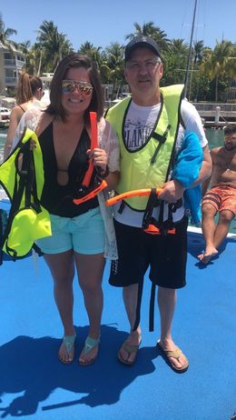 Photo of Father-Daughter Sailing and Snorkeling adventure! This was Dad and I's first time in the Keys as well as sailing and snorkeling in the pristine Caribbean waters and we had a blast! Bucket list items for us both and it was a great day to make ... , Donald K - July 2016