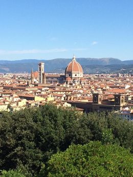 Photo of View From Michelangelo Square The bus takes you to a scenic square where there is a small amount of shopping and a beautiful bronze replica of the statue of David. , Blain V - July 2015