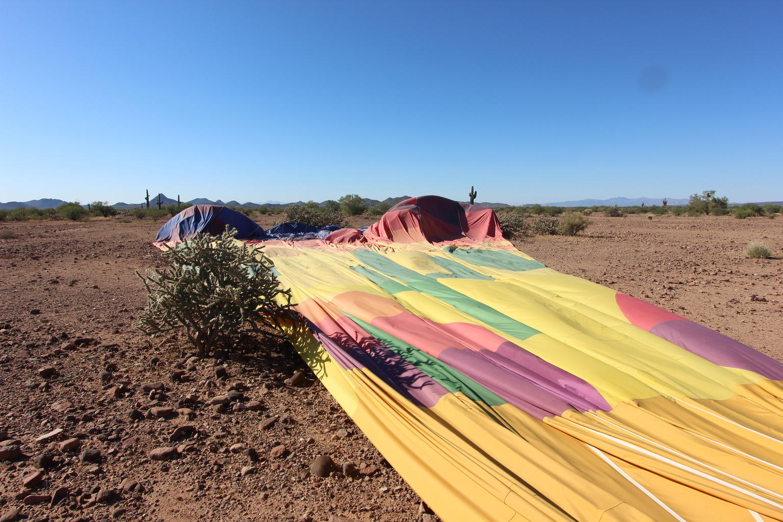 After landing
