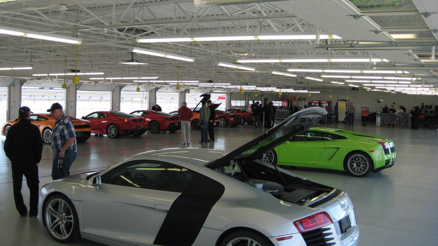 Checking out the cars