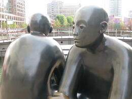 Photo of Two Men on a Bench Giles Penny's sculpture of Two Men on a Bench. , London Expert: Gavin - March 2011