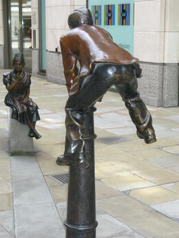 Photo of Leap frog! London is full of quirky sculpture such as this one of a boy and girl playing leapfrog. , London Expert: Gavin - March 2011