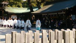 Photo of Shinto Monk Procession Our tour arrived just as the bells were tolling and soon after the monks left. The guards cleared a path and everyone had to stand to the side as they came through , John L - February 2015