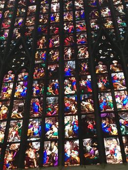 Photo of Stained glass inside the Milano Duomo The stained glass windows inside the Milano Duomo were truly magnificent. , skrishnan07 - August 2016