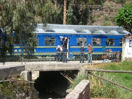Photo of Train to Machu Picchu Ollantaytambo train station where you can catch the train to Machu Picchu. You can also catch it at the Poroy station, which is a lot closer to Cusco., Bandit - December 2010