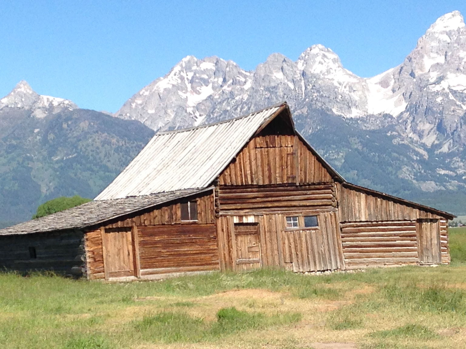 Barn with Tetons