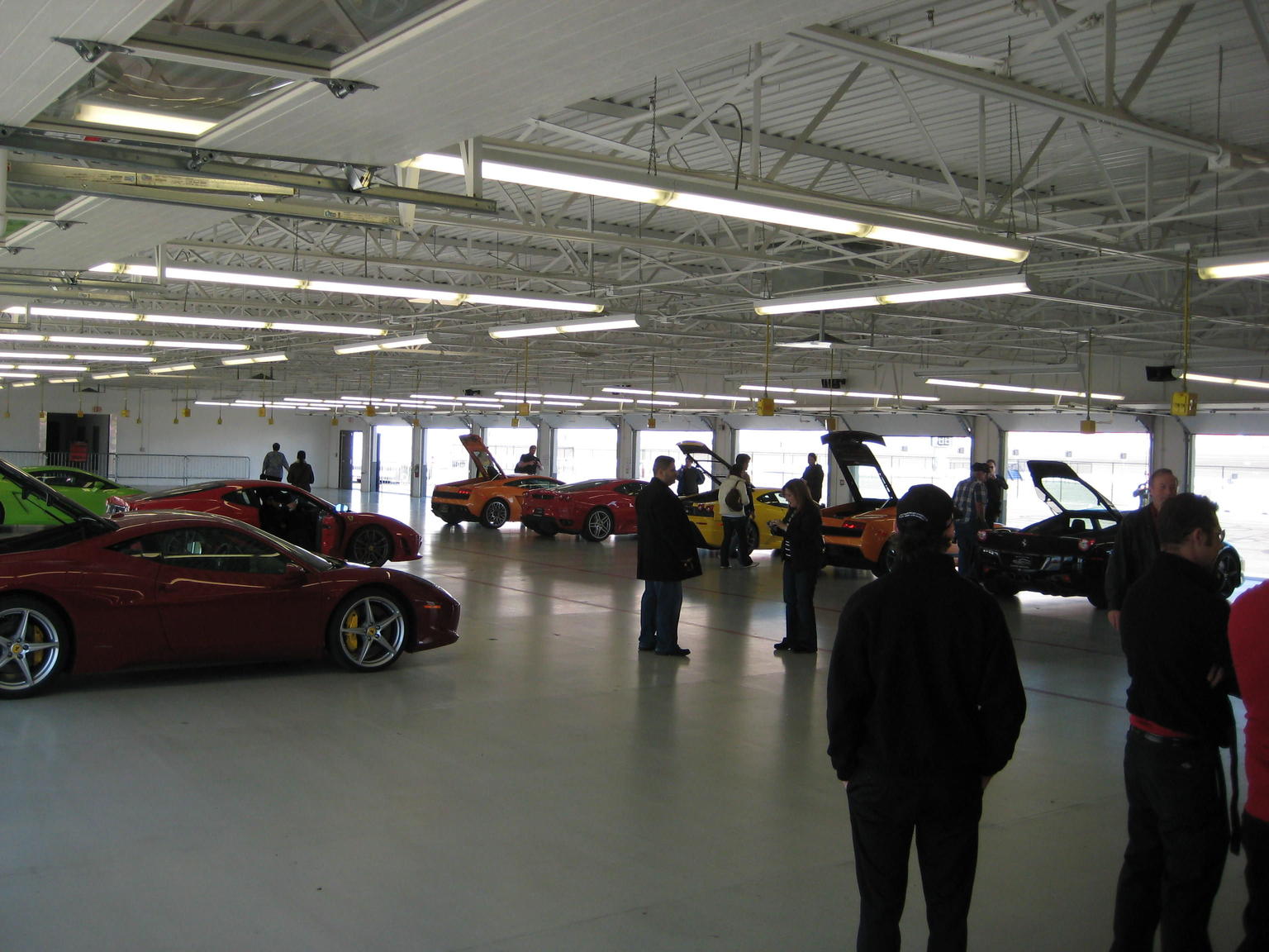 Checking out the cars