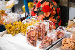 Photo of Dried fruits, Chatuchak street market Dried fruits sold at Chatuchak street market in Bangkok, Thailand - June 2011