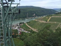 Photo of Riding the ski lift down to Assmannshausen The optional ride down the ski lift was spectacular with views of the Rhine and the vineyards , buddy.bland - August 2015