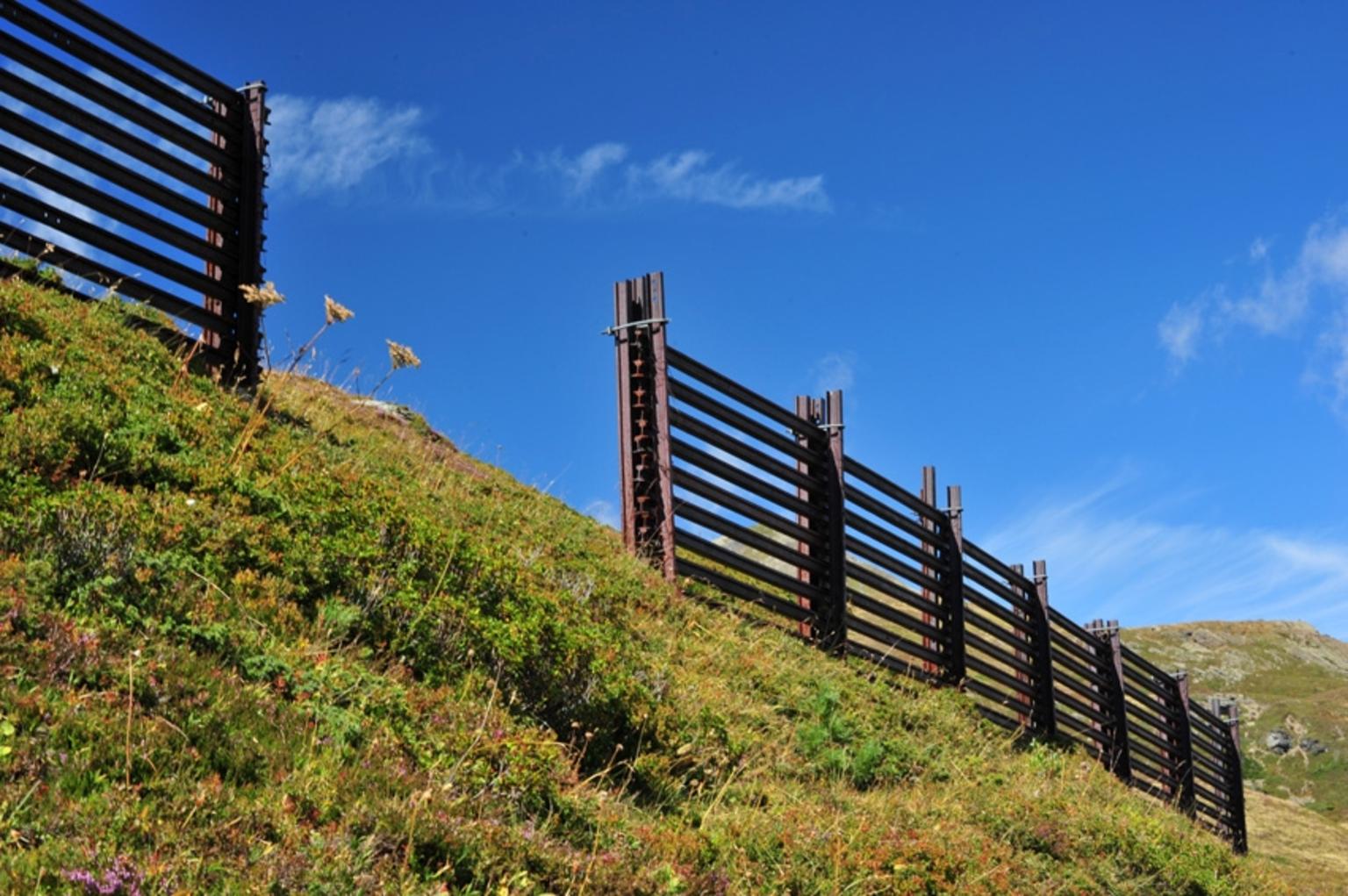 Snow fences at Kleine Scheindegg