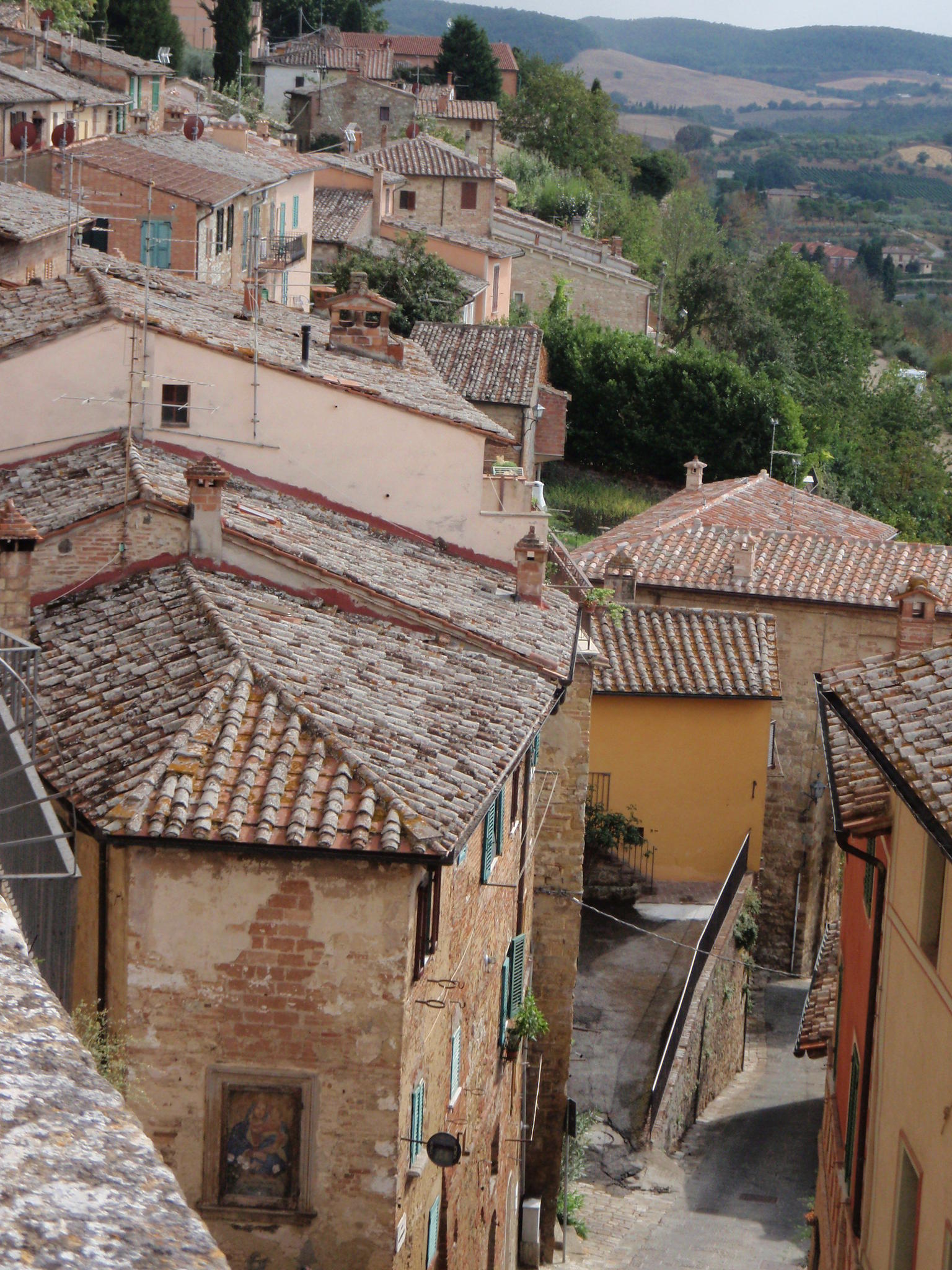 Montepulciano rooftop view