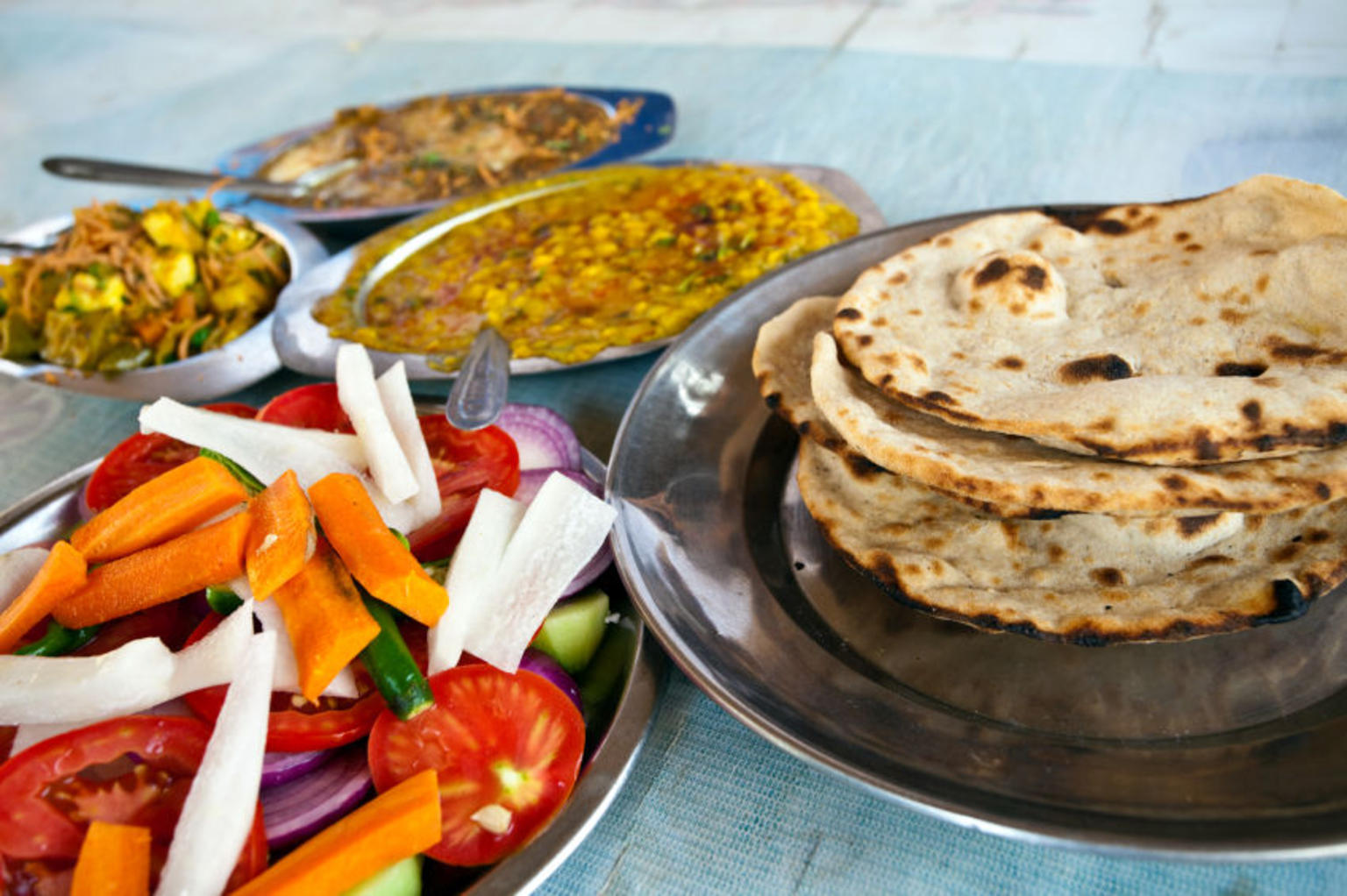 Indian family dinner