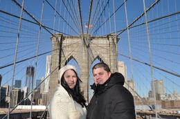 Photo of On the Brookyln bridge One of my favorite pictures of me and my new husband on the Brooklyn bridge , MrsPsychobear - January 2012