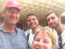 Photo of After the Lourve Tour with Marvin Marvin's the guy in the middle - with the big smile. You can see we had a ball on this tour ! , Tony L - August 2015