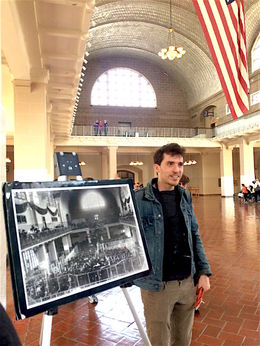 Photo of Ellis Island w Tommy the Tourguide great timing on getting in and seeing main hall and exhibits without being a huddled mass yearning to breath free...that was for the boat ride over after security check! , Greg S - April 2016