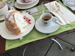 Photo of Salzburg Nockerl not sure about spelling Scrumptious meringue dessert and small espresso. So light and yet so filling, with a raspberry surprise on the bottom! Shared with new friends. Thank you and may God bless you. My husband created ... , Michael E - June 2016