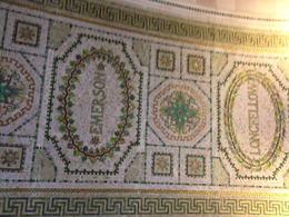 Photo of Tiffany mosaic Chicago Cultural Center was former public library - authors names are in mosaic, Laura All Over - May 2012
