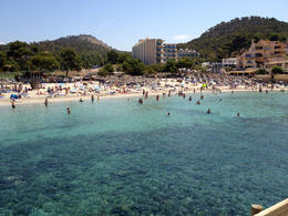 Photo of Camp de Mar Our second stop on the tour at Camp de Mar, where we had time to exit the boat and enjoy the beach and the water. , Brandi M - July 2013