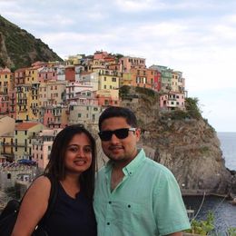 Photo of Italian Riveria Did this tour with my husband - Pranava Haldipur. We were posing at the most photographed location in Cinque Terre. , Amruta U - December 2015