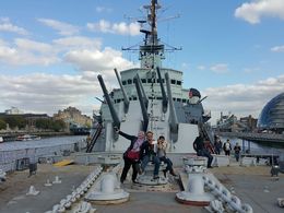 Photo of Our visit of HMS Belfast on the Thames River While on the deck on HMS Belfast , alin - September 2015