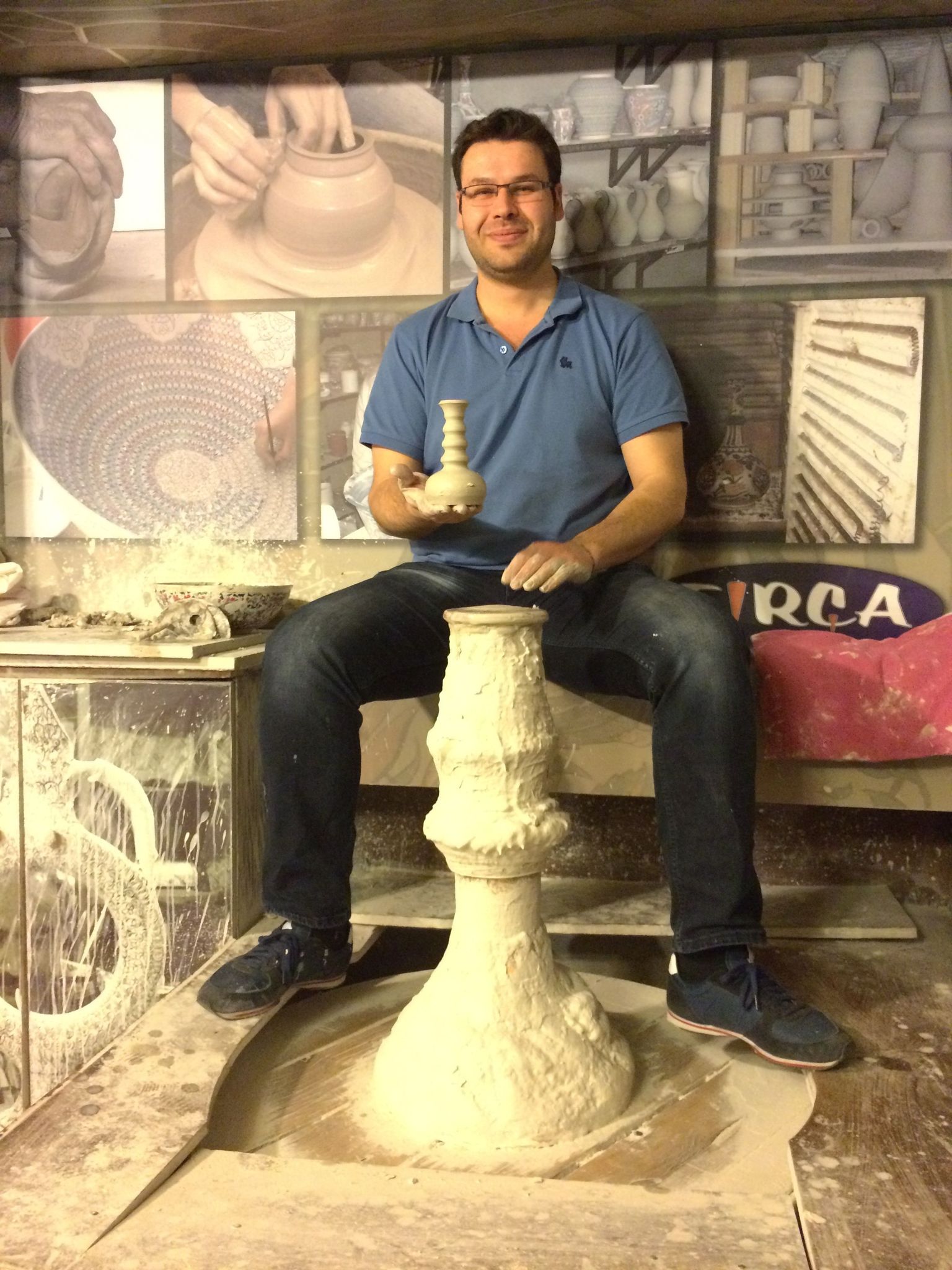 Pottery demonstration