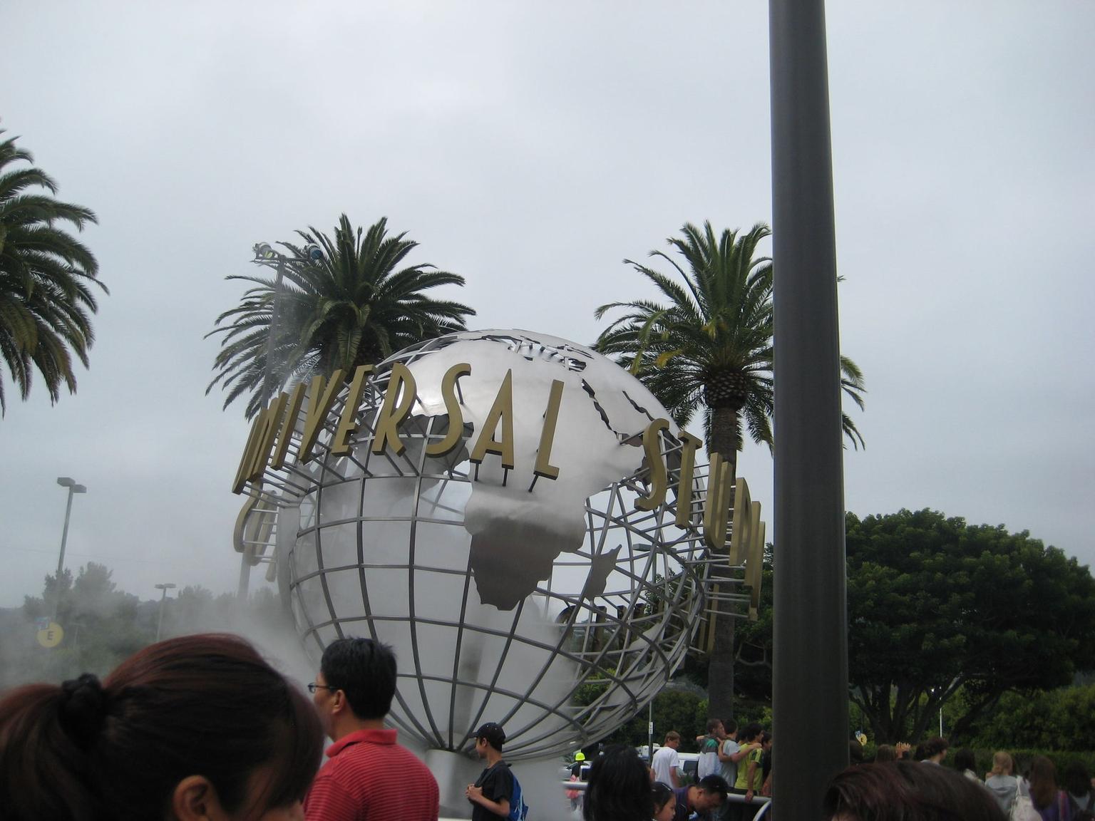 iconic universal studio globe