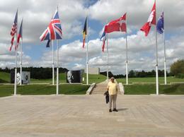 Photo of Lou outside the WWII Memorial Museum in Normandy Tell us who's in the photo, what you were doing etc. , guadalupe d - August 2013