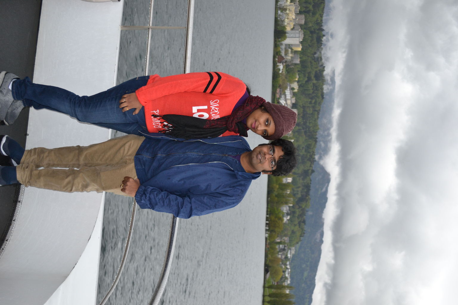 Me and my wife aboard the Yacht Saphir!