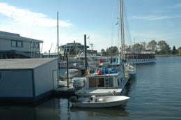 Photo of Ready to Sail A private boat anchored at the Gangplank Marina in Washington, DC, prepares to take sail., Sergio M - November 2009