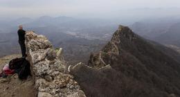 Photo of Mt Simatai Great Wall Atop Mt Simatai and Beijing Tower. It's called that because it's been said that if visibility is good, one can watch beijing city from here.jpg - September 2012