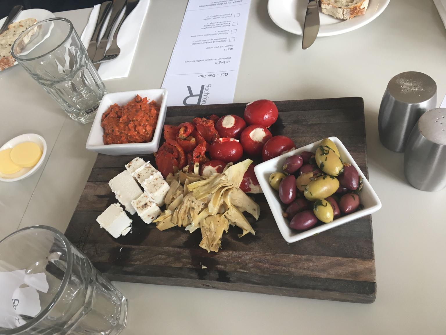 Antipasto at the winery
