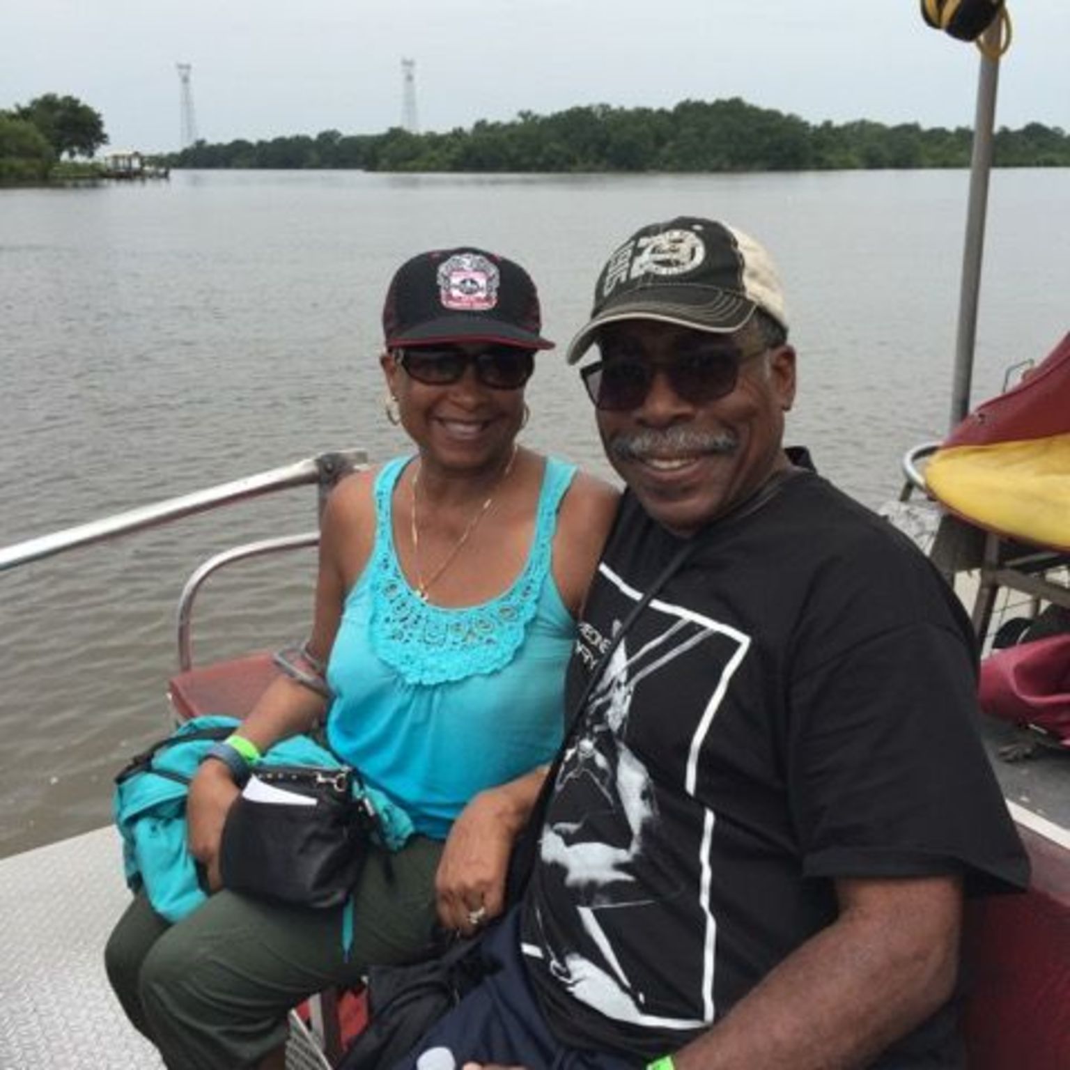 On the small Bayou airboat.