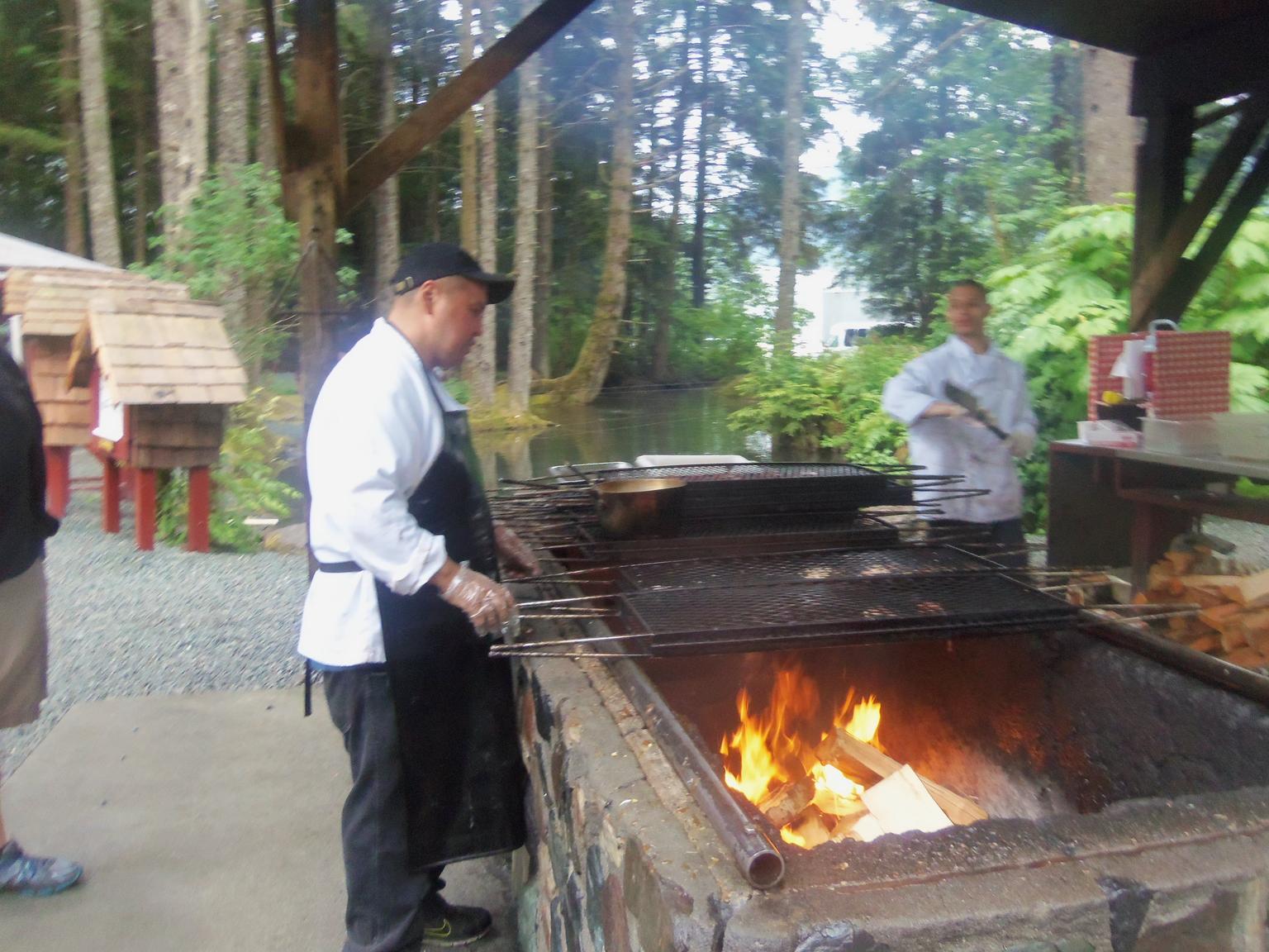Salmon bake chef