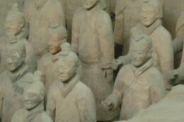 Photo of Terra cotta warriors As you can see each warrior is different from another , Simona - February 2011