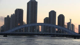 Photo of Tokyo Highlights Afternoon Tour and Sumida River Cruise Going down the Sumida River! - March 2012