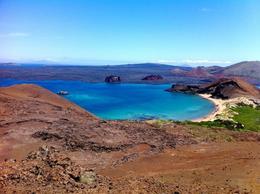 Photo of View of Sullivan Bay from the top of Bartolome Island, the Galapagos View of Sullivan Bay from the top of Bartolome Island, the Galapagos - August 2011