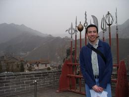 Photo of On the way down On the way down from the Great Wall, I came across this weapons rack and even some terracotta warriors and I just had to take a picture with them., Roberth R - April 2010