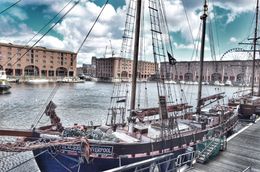 Photo of Albert dock. Tourists can walk around the whole of Albert dock and admire the pretty boats moored alongside. , David Lally - September 2015