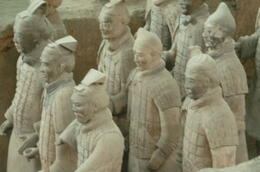 Photo of Terra cotta warriors just image how they were in ancient times, each warrior was painted , Simona - February 2011